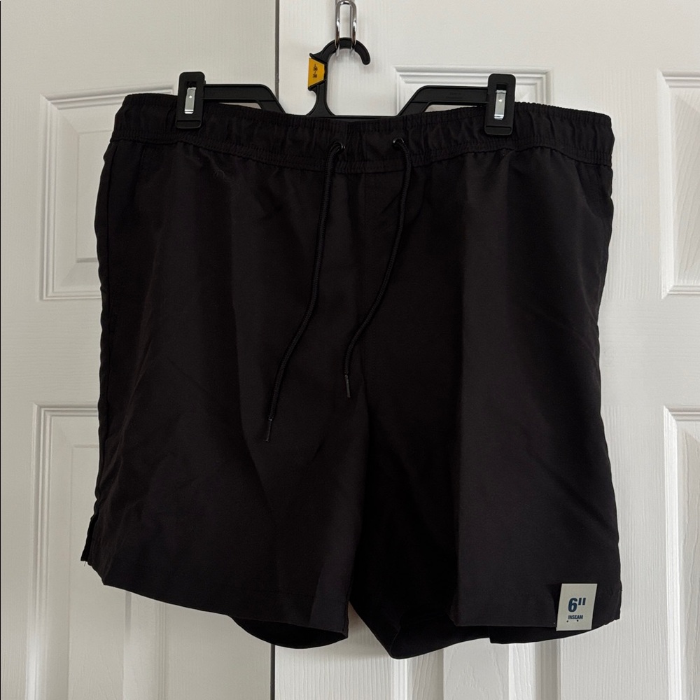 NWT George Swim Shorts Black Men L